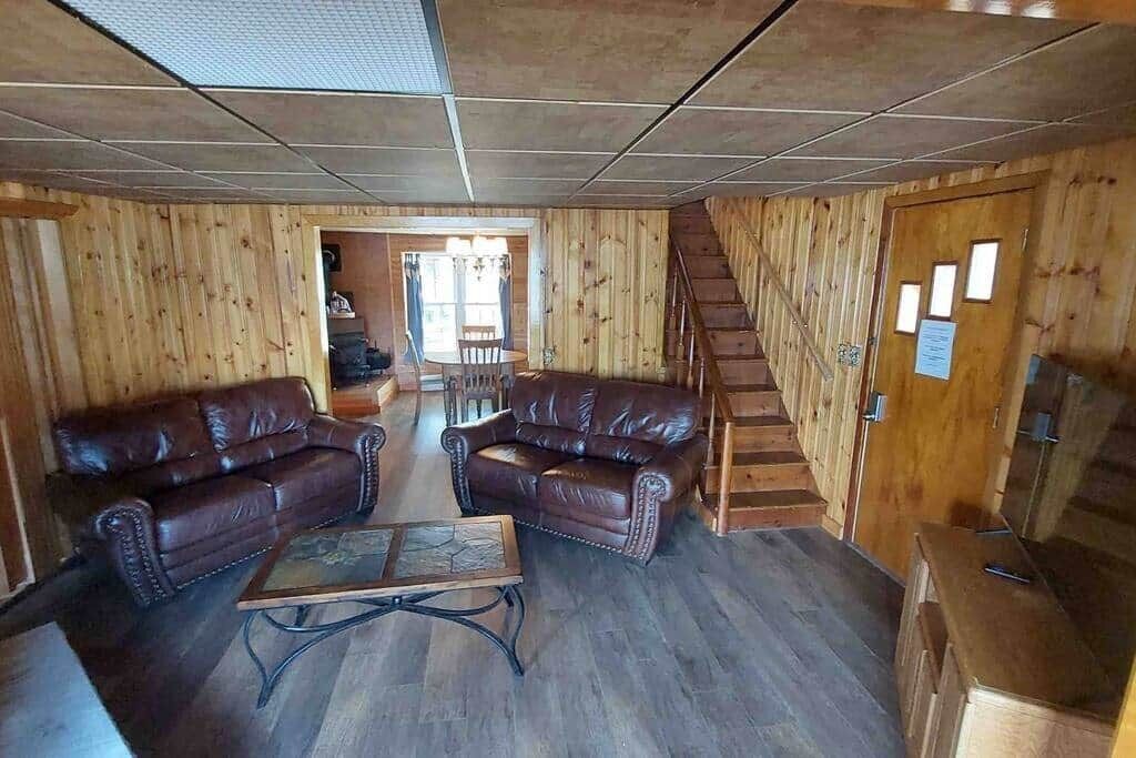 TV connectée, cheminée, écrans d'ordinateur