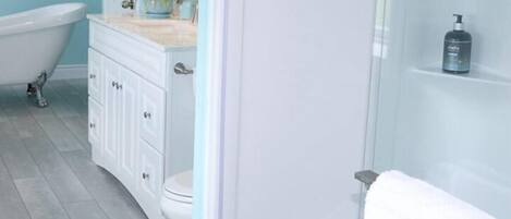 Combined shower/bathtub