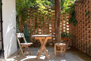 Klassiek appartement | Terras