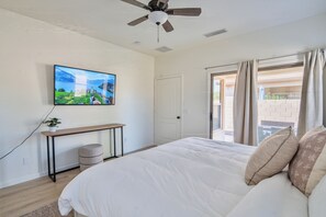 4 habitaciones, escritorio, tabla de planchar con plancha y wifi gratis 