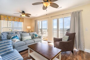 Smart TV, computer monitors - Oceanfront 3400 sqft Penthouse Luxury 7BR End Unit (North Myrtle Beach)