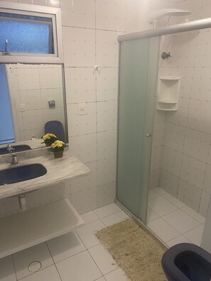Shower, hair dryer