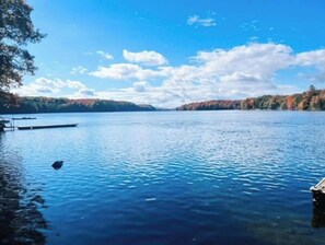 Enjoy serene lakeside views and tranquil surroundings.