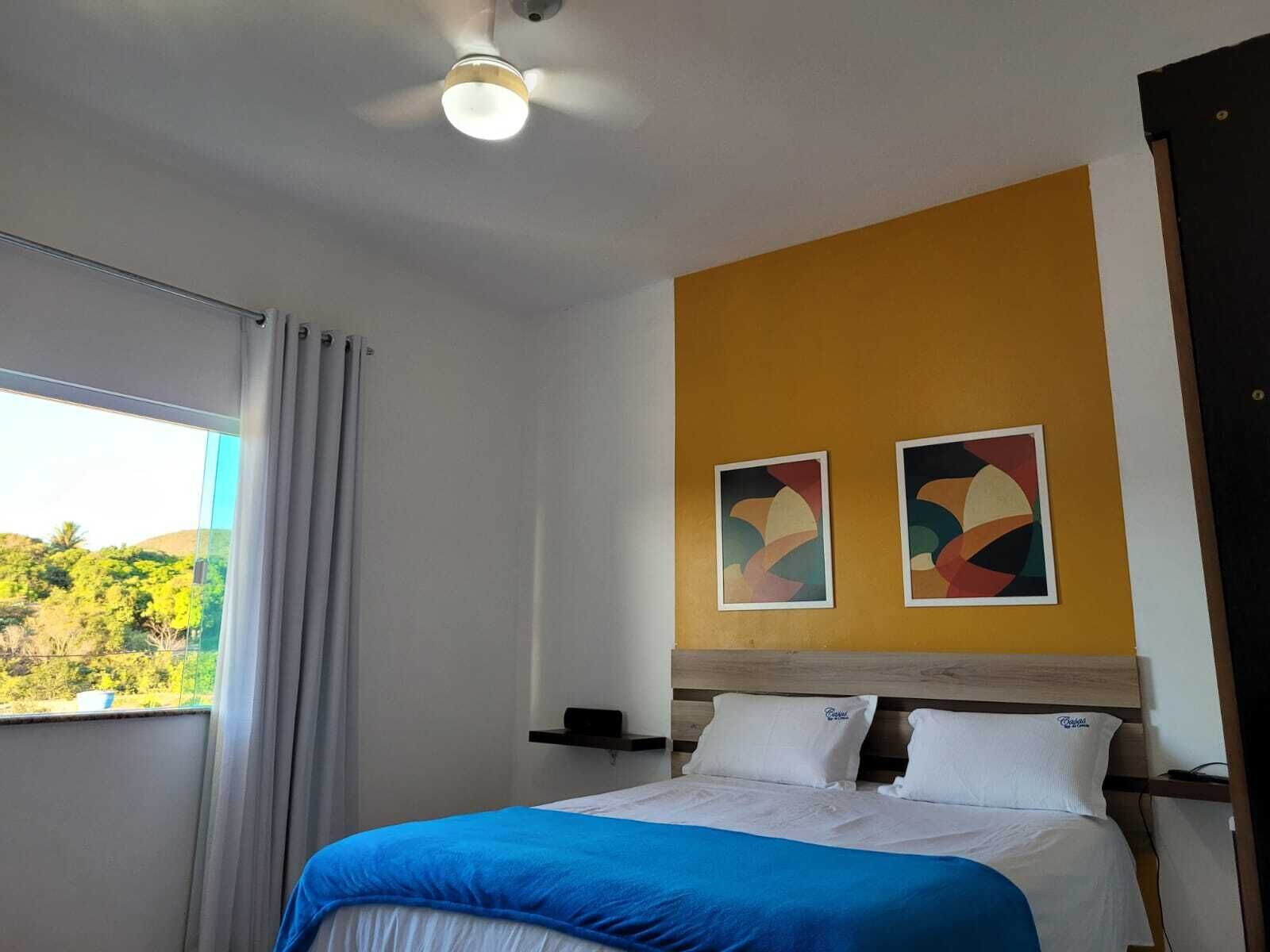 Casa geminada conforto | 2 quartos, roupas de cama premium, individualmente decorados