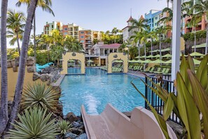 A heated pool