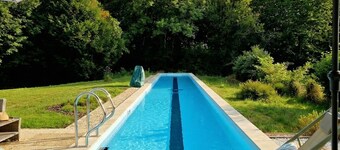 Nature villa with 25m swimming pool between forests and the Pyrenees