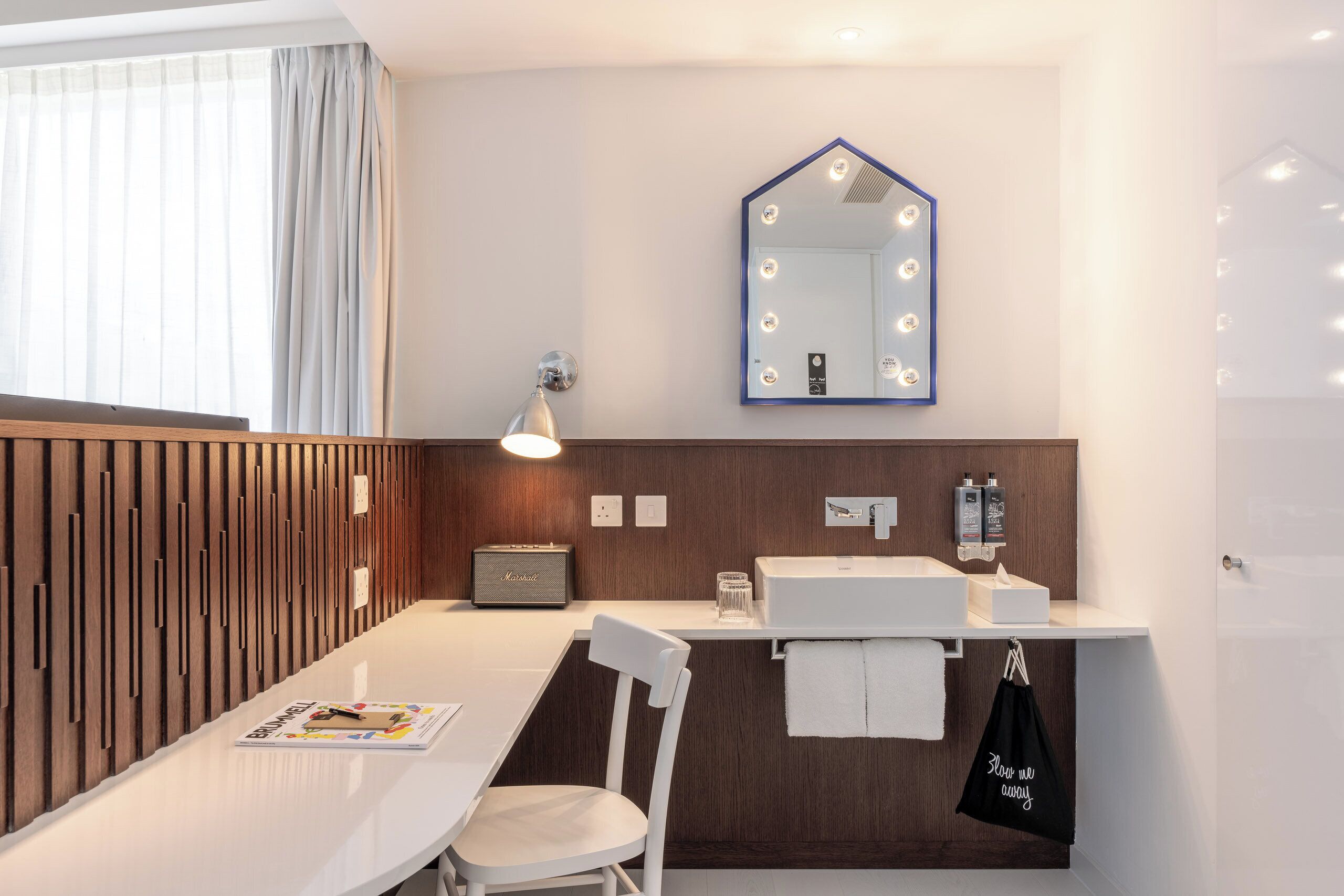 Hypo-allergenic bedding, in-room safe, desk, laptop workspace