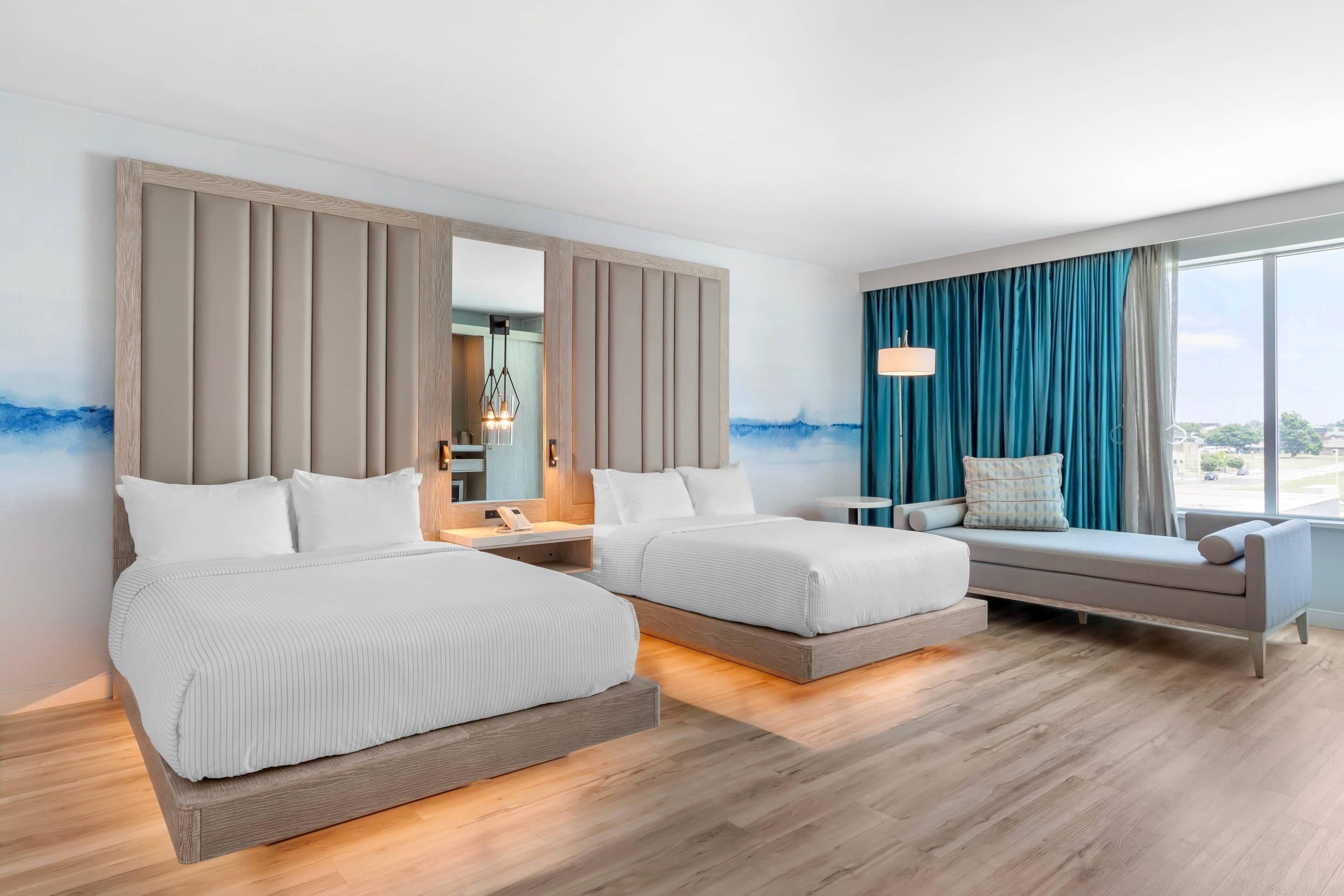 Chambre, 2 grands lits, accessible aux personnes à mobilité réduite, non-fumeur