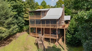 Cabin, 3 Bedrooms | Exterior - Hummingbird Retreat by Escape to Blue Ridge (Mineral Bluff)