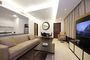 Living area - 1 Bedroom Apartment in The Matrix Tower (Dubai)