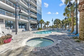 Indoor pool - Comfy Oceanfront Condo,King,Pool,V101 (Myrtle Beach)