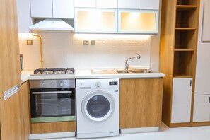 Private kitchen - Studio Apartments in Glamz Tower (Dubai)