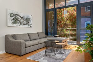 Luxury Apartment | Living area | 48-inch flat-screen TV with cable channels, TV, Netflix - Docklands 125 (Cape Town)