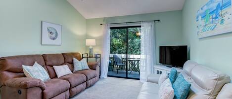 Appart'hôtel, 2 chambres | Coin séjour