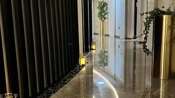 Espace de soins pour les couples, sauna, bain à remous, hammam, hammam