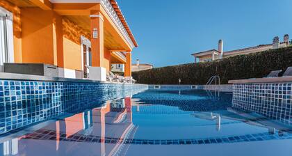 Spacious family Villa with private pool on beach resort