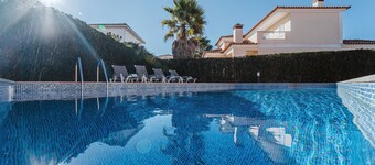 Spacious family Villa with private pool on beach resort