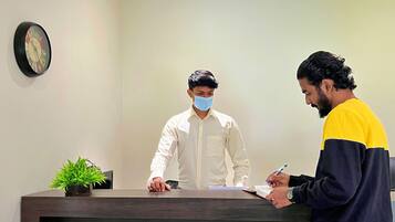 Check-in/check-out kiosk