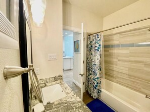 Hair dryer, towels
