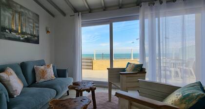 Gite la plage , idéal pour 5 personnes avec une belle vue sur la mer