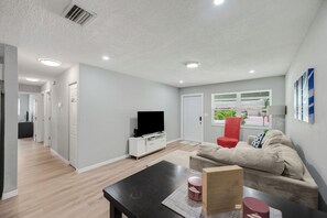 Smart TV, video games, table football, computer monitors