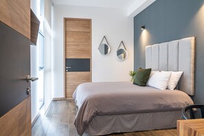 1 bedroom, laptop workspace, blackout curtains, iron/ironing board