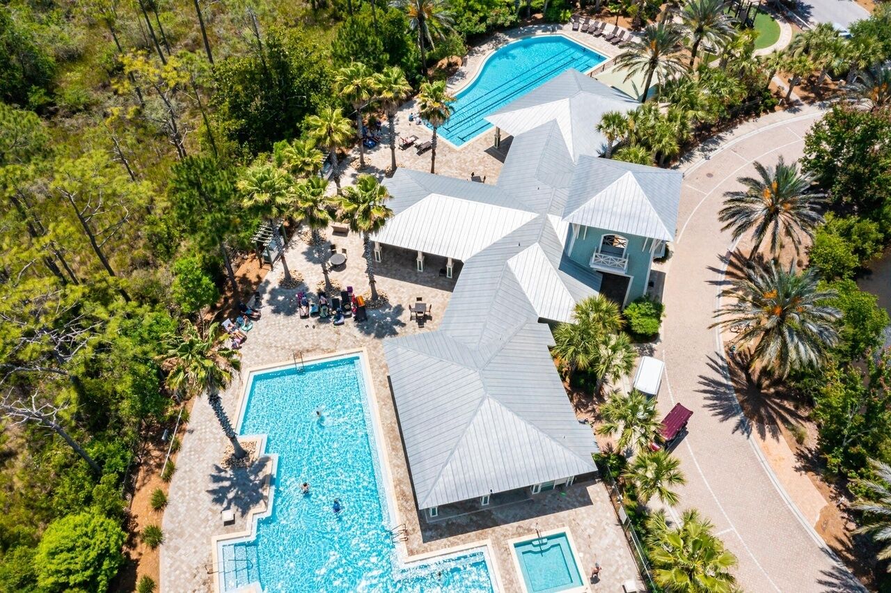 A heated pool
