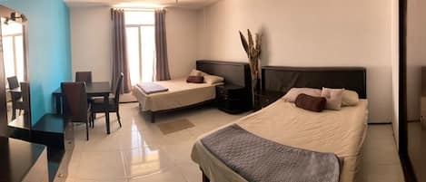 Free WiFi, bed sheets