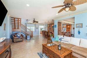 Smart TV, foosball, offices