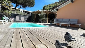 屋外プール、温水プール