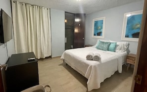 2 bedrooms, iron/ironing board, travel crib, free WiFi