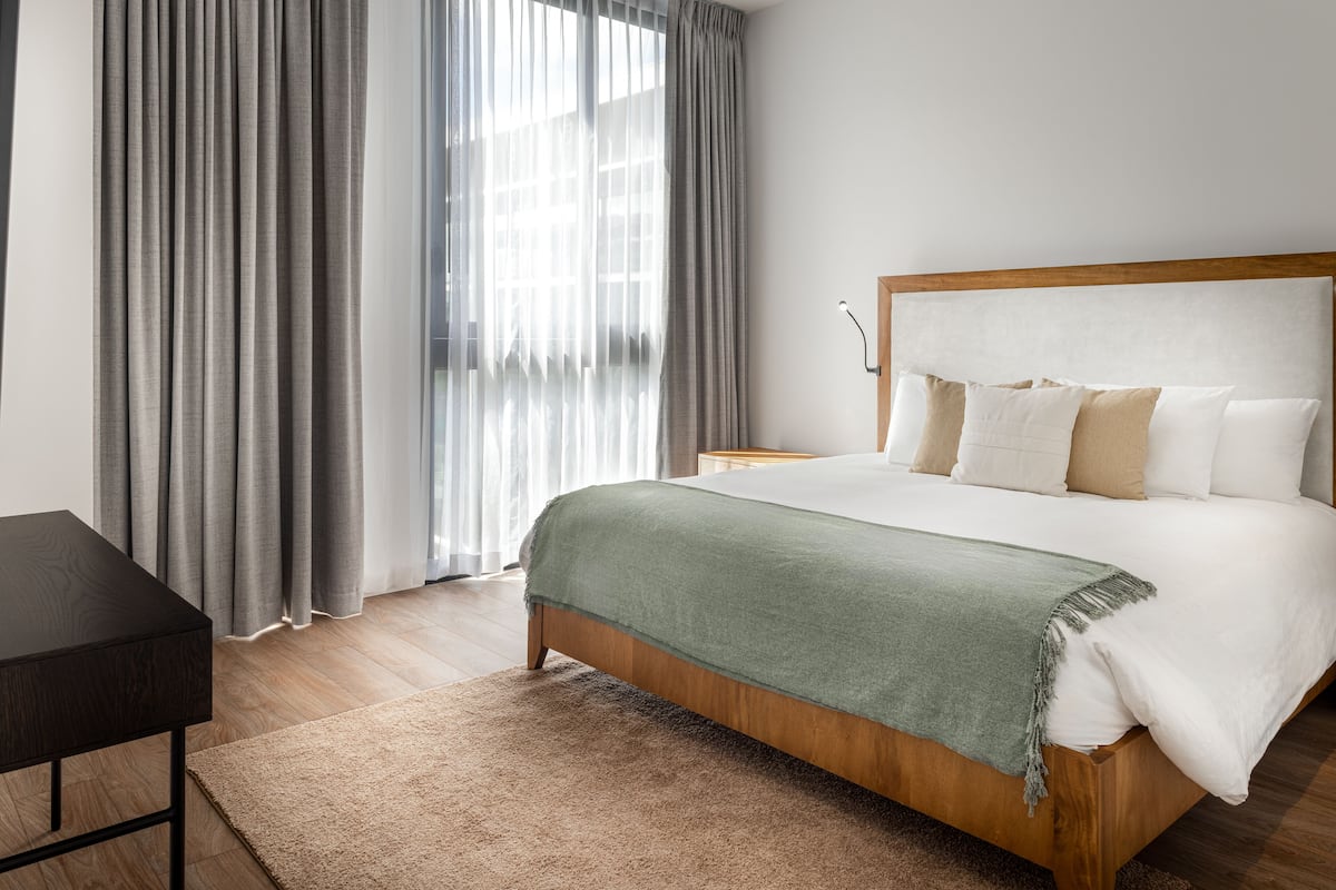 Apartamento luxo, 1 quarto | Roupas de cama de algodão egípcio, roupas de cama premium