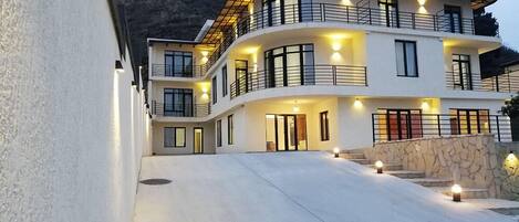 Voorkant van accommodatie