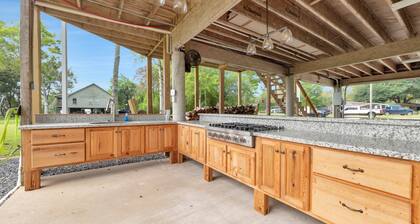 Cajun rustic industrial studio style