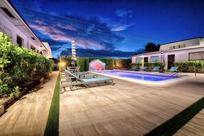 A heated pool