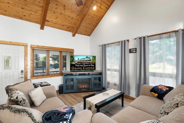 Smart TV, fireplace, offices
