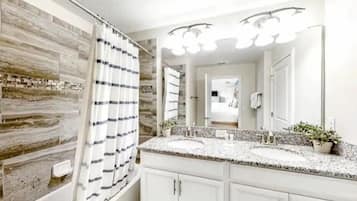 Deluxe Townhome | Bathroom | Hair dryer