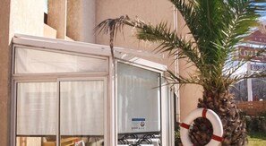 Guests can enjoy a safe and serene atmosphere with a lifebuoy nearby.