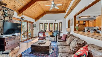 Älytelevisio, takka, videopelejä, DVD-soitin