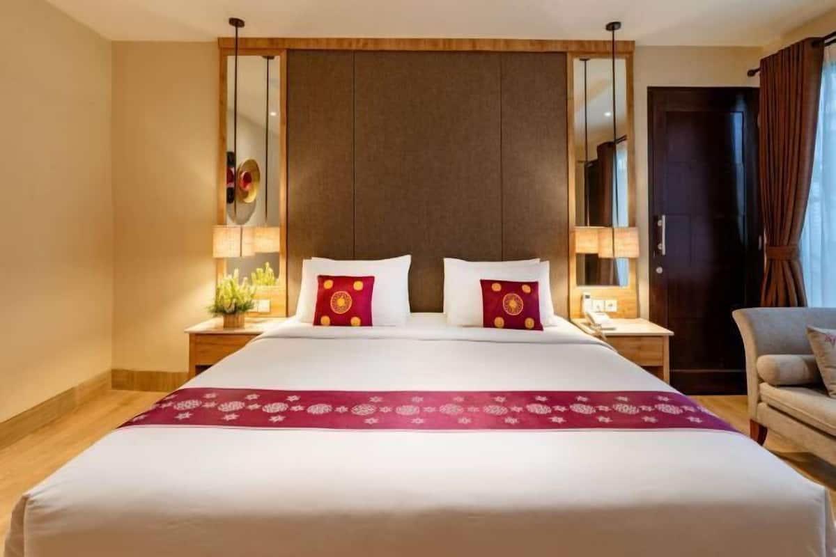 1 kamar tidur, meja kerja, Wi-Fi gratis, dan seprai linen