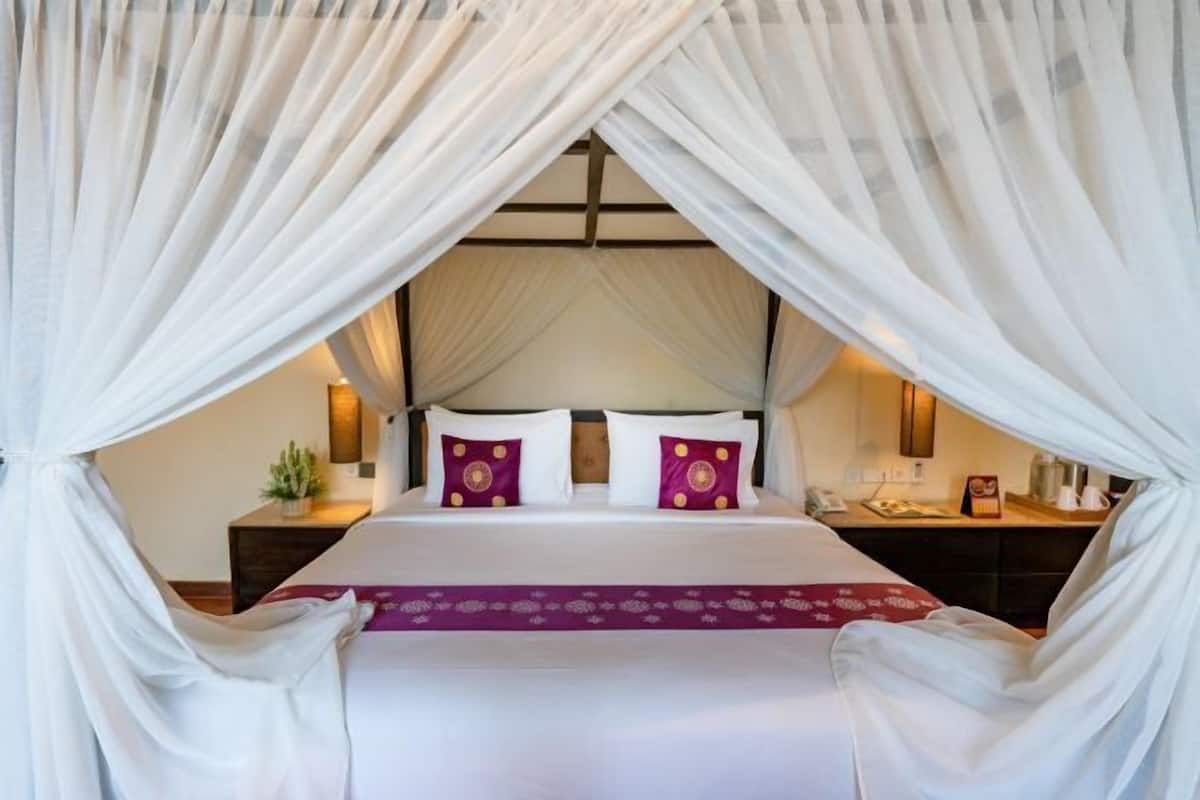 1 kamar tidur, meja kerja, Wi-Fi gratis, dan seprai linen