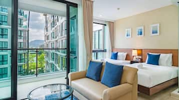 Free minibar items, in-room safe, individually furnished, desk