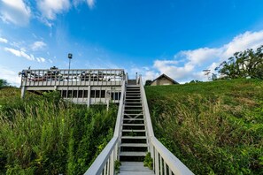 Property grounds - The Depot Lakefront historic train depot King loft (Berlin Township)