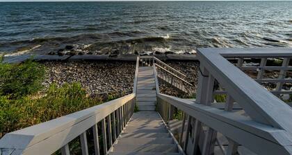 The Depot Lakefront historic train depot King loft