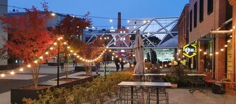 Classical Warszaw Apartment inside building with garden on the roof
