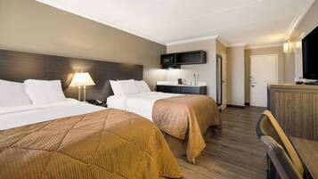 Standard Room, 2 Double Beds, Non Smoking | Free WiFi, bed sheets