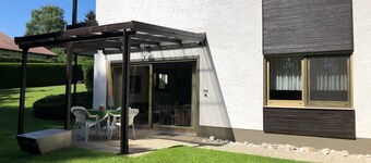 Large vacation apartment for 2 - 3 persons, 80sqm, 2 bedrooms, covered terrace