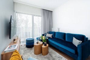 Comfort-Apartment | Wohnbereich | Smart-TV, Pay-TV