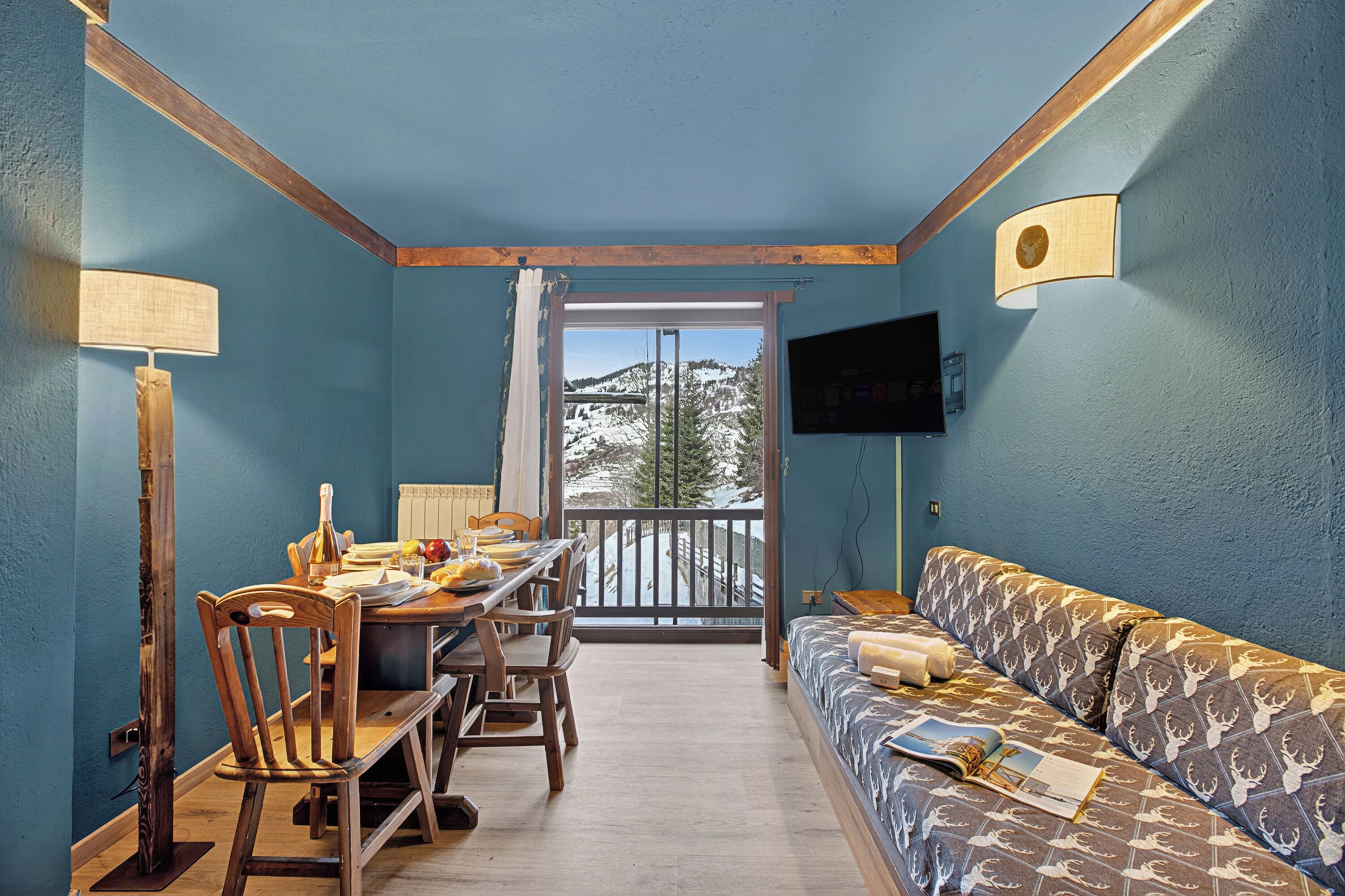 Appartement Familial, plusieurs chambres, côté montagne (Sises Lodge - 04C Sestriere) | Restauration