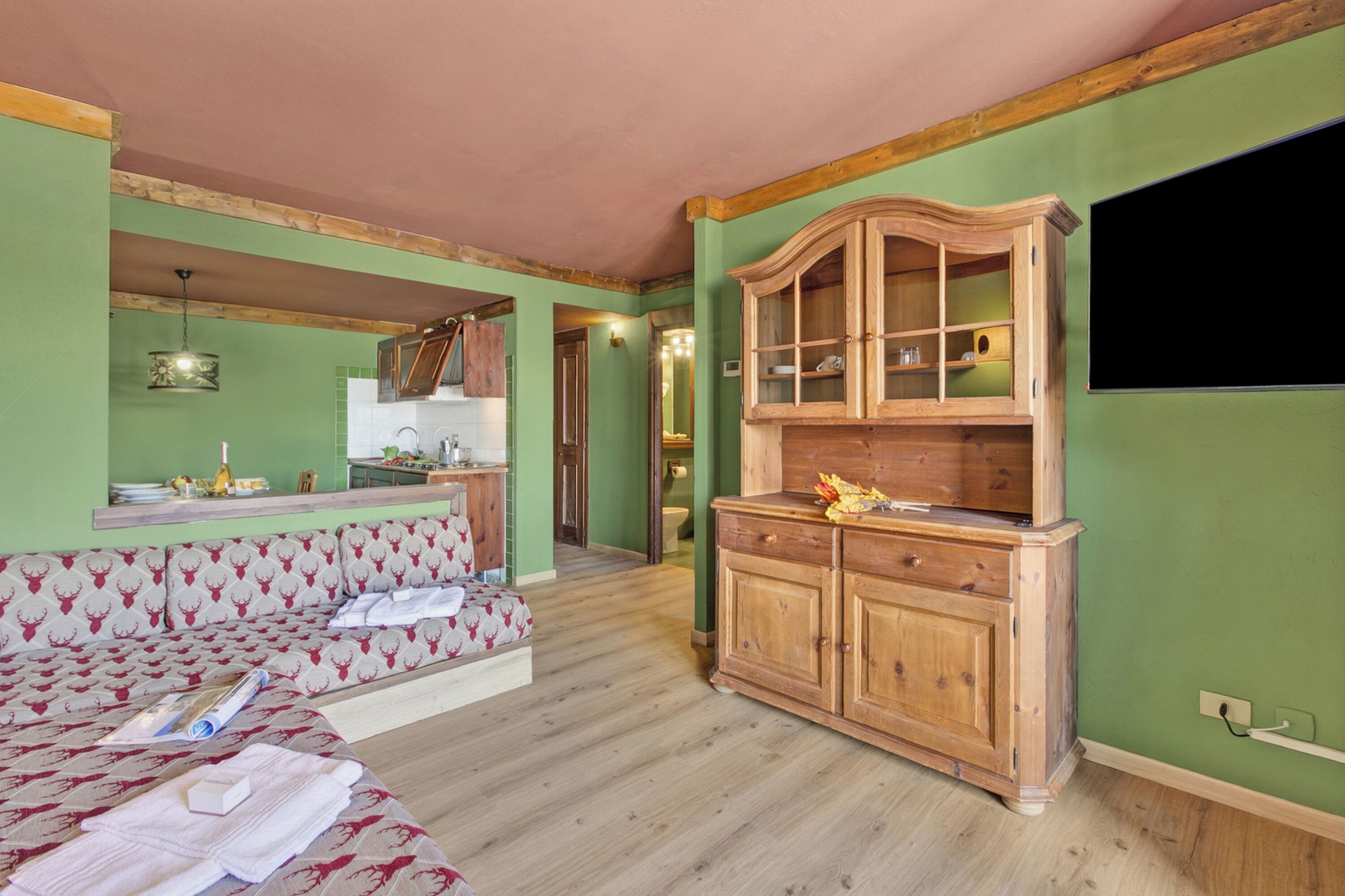 Appartement Familial, plusieurs chambres, côté montagne (Sises Lodge - 39D Sestriere) | 1 chambre, Wi-Fi gratuit, draps fournis